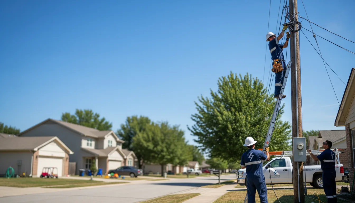 Residential electrician providing installation services in Guys, TN